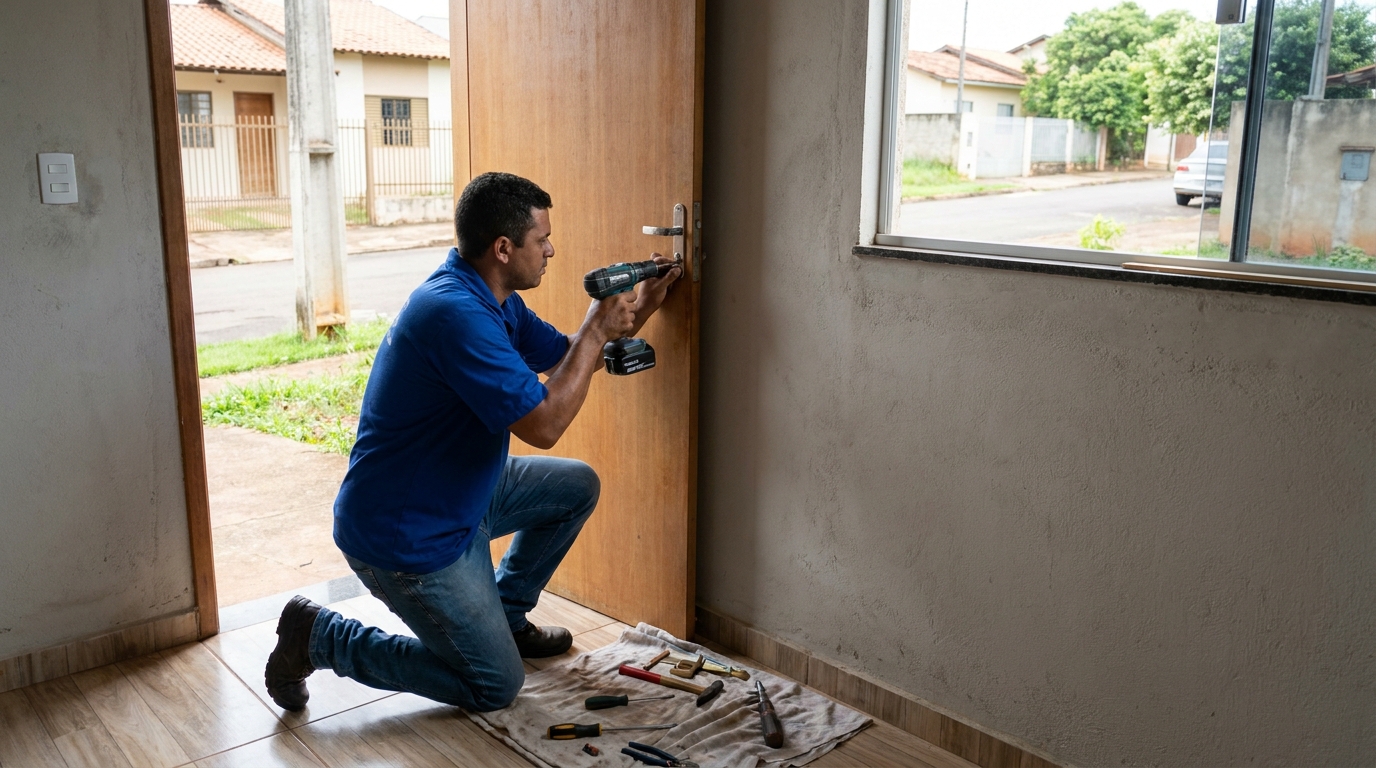 Instalação de Fechadura Residencial profissional no Apicum, São Luís‑MA